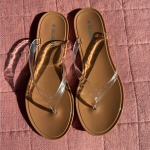 Celandine jelly flip flops